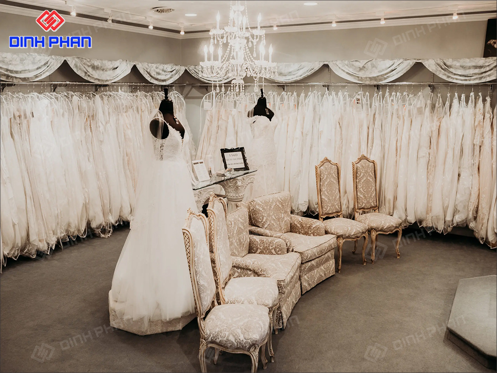 Showroom áo cưới đẹp lộng lẫy, thu hút ánh nhìn
