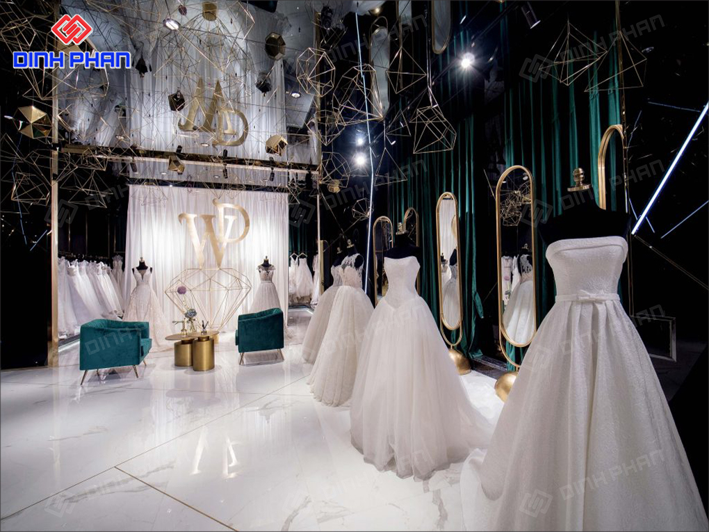 Showroom áo cưới đẹp thu hút khách hàng