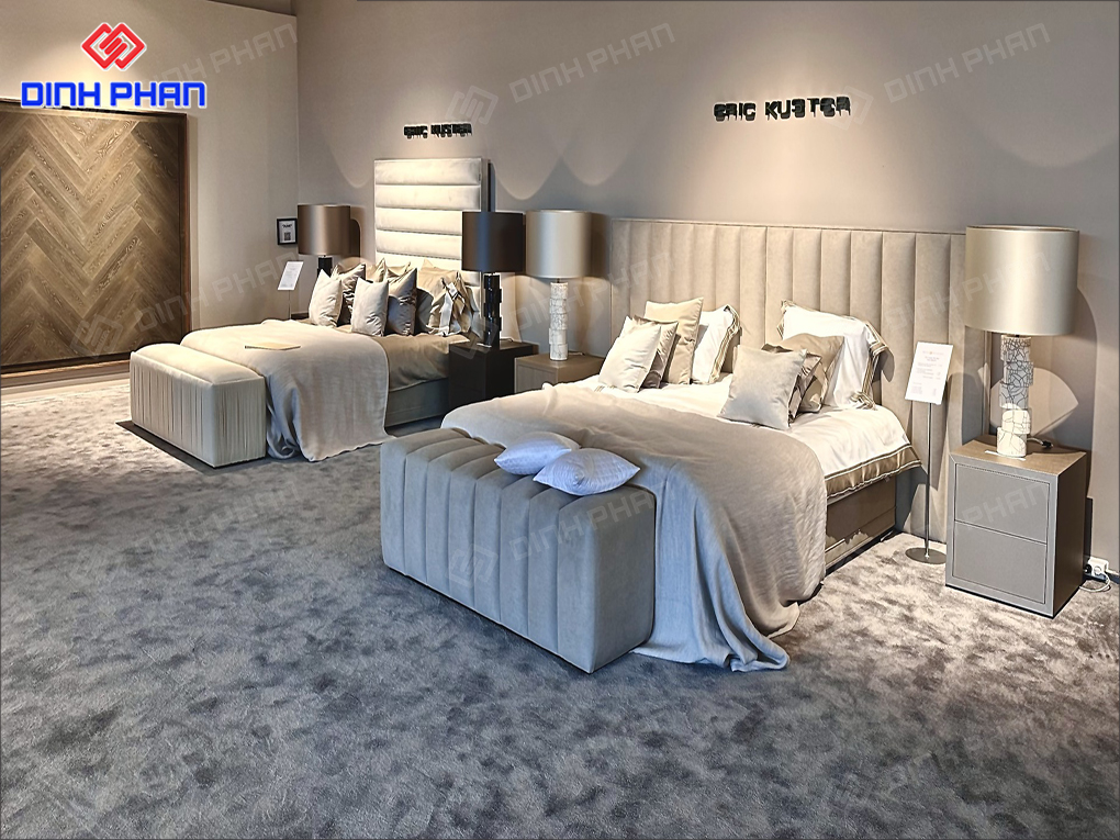 Showroom trưng bày chăn ga gối đệm đẹp đẳng cấp