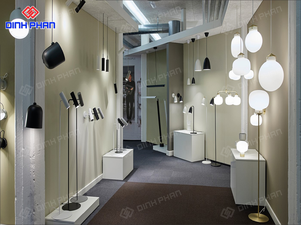 Showroom trưng bày đèn trang trí 