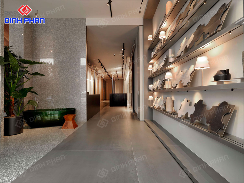 Thiết kế showroom gạch ốp lát đẹp độc đáo