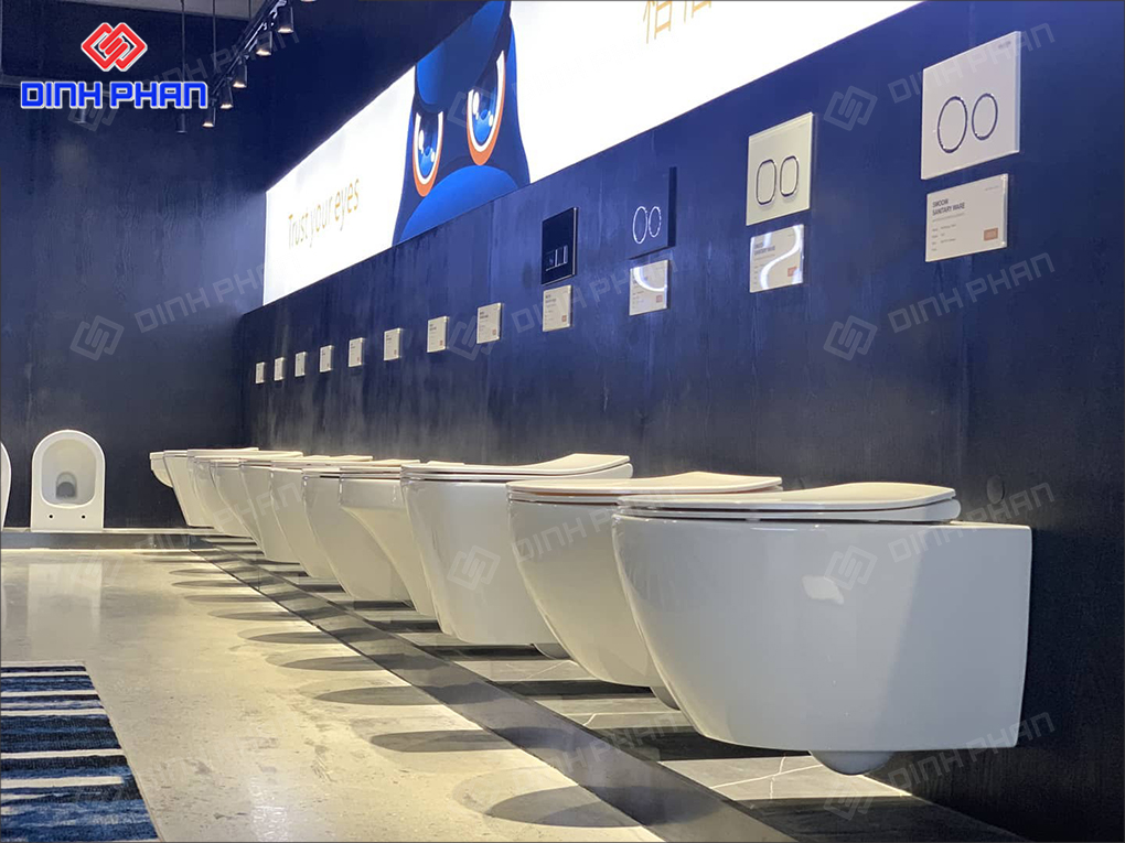 Showroom trưng bày thiết bị vệ sinh đẹp thu hút ánh nhìn