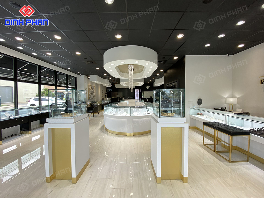Thiết kế showroom vàng bạc đá quý đẹp