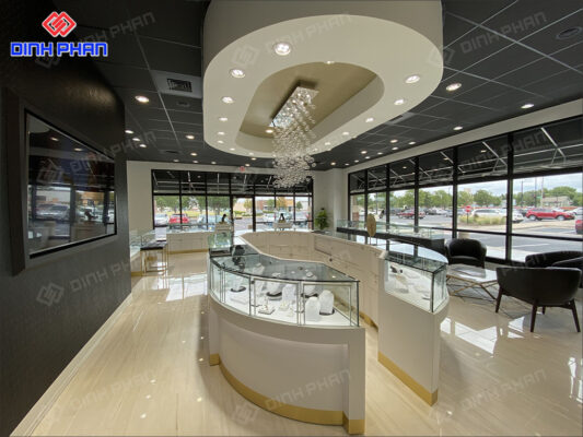 Thiết kế showroom vàng bạc đá quý