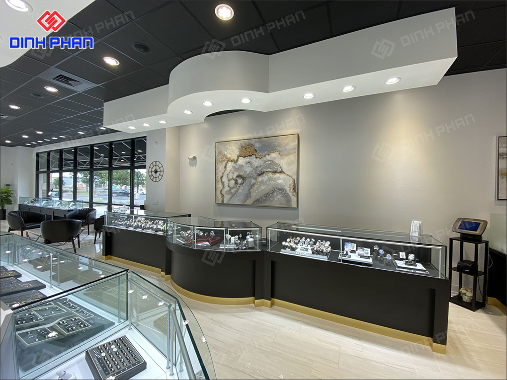 Thiết kế showroom vàng bạc đá quý đẹp