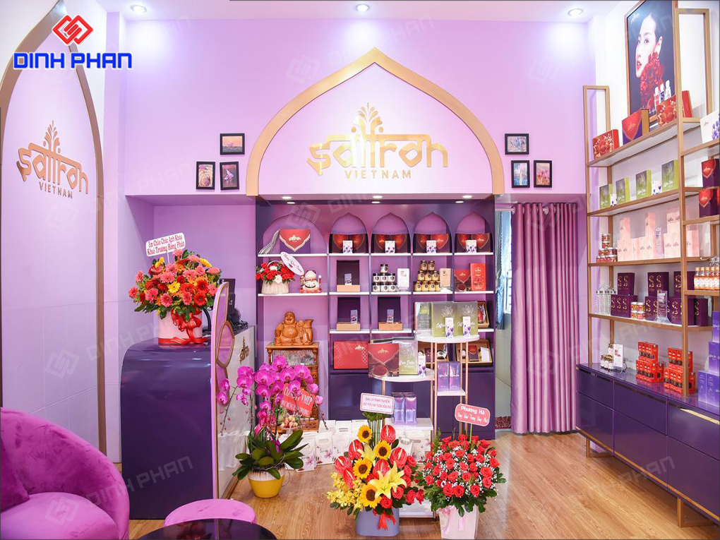 Thiết kế nội thất showroom Saffron đẹp
