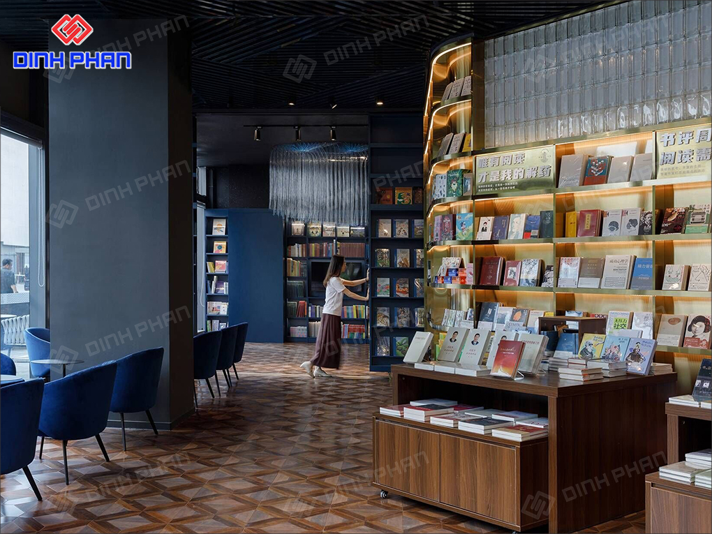 Không gian nội thất nhà sách