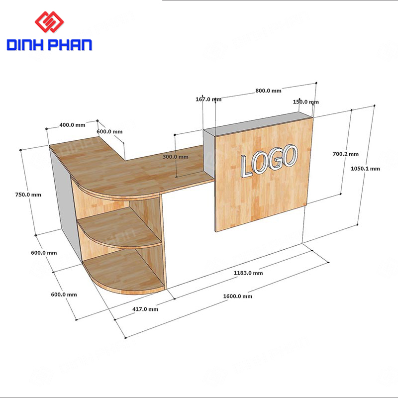 Quầy lễ tân phòng khám nha khoa