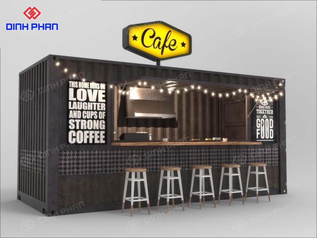 10+ Mẫu Cafe Container Phổ Biến, Độc Lạ, Sáng Tạo