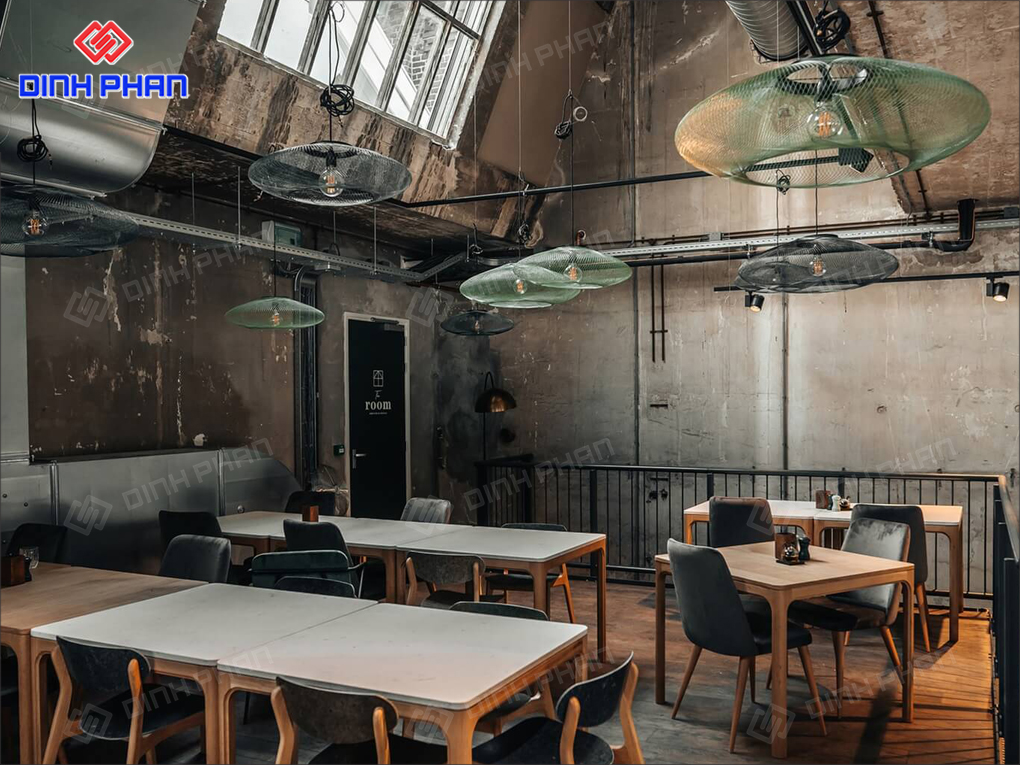 Thiết Kế Quán Cafe Industrial Phong Cách, Ấn Tượng