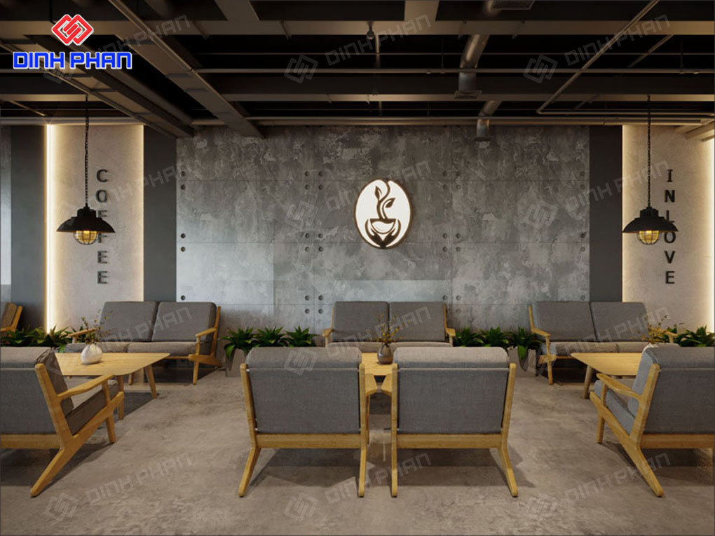 Thiết Kế Quán Cafe Industrial Phong Cách, Ấn Tượng