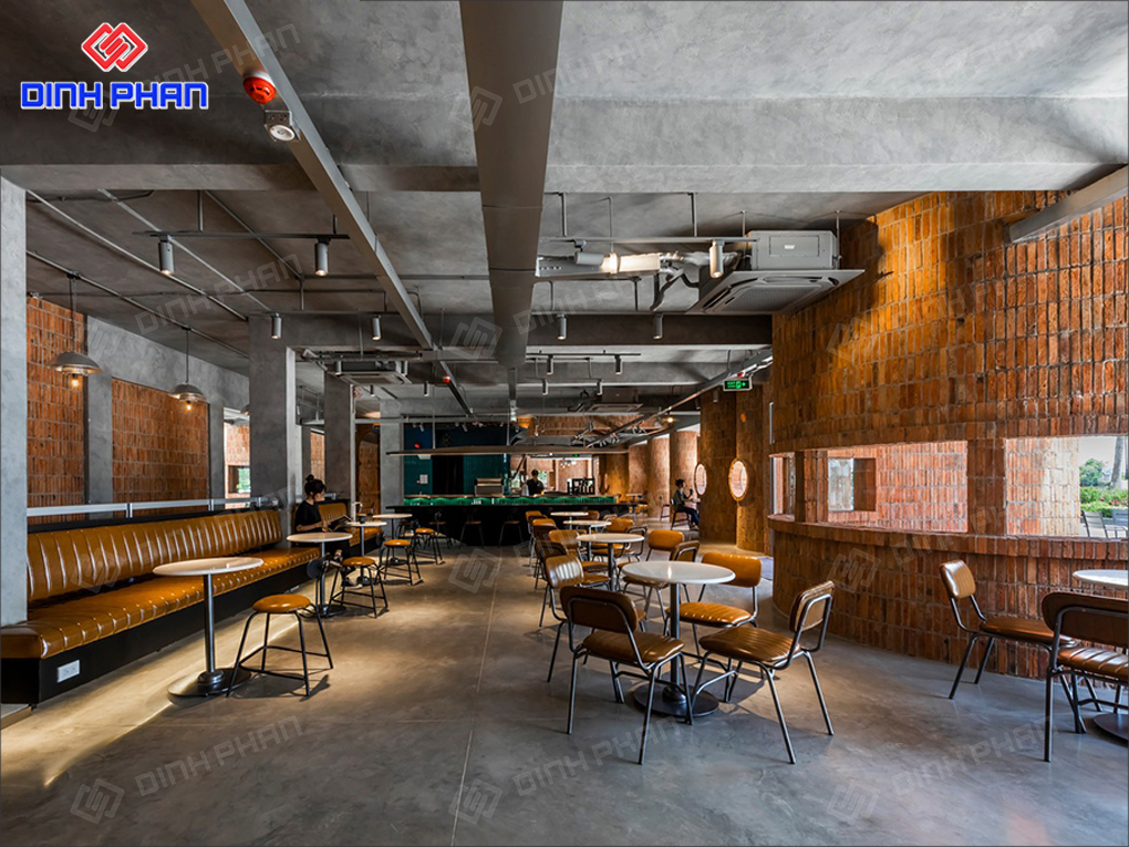 Thiết Kế Quán Cafe Industrial Phong Cách, Ấn Tượng