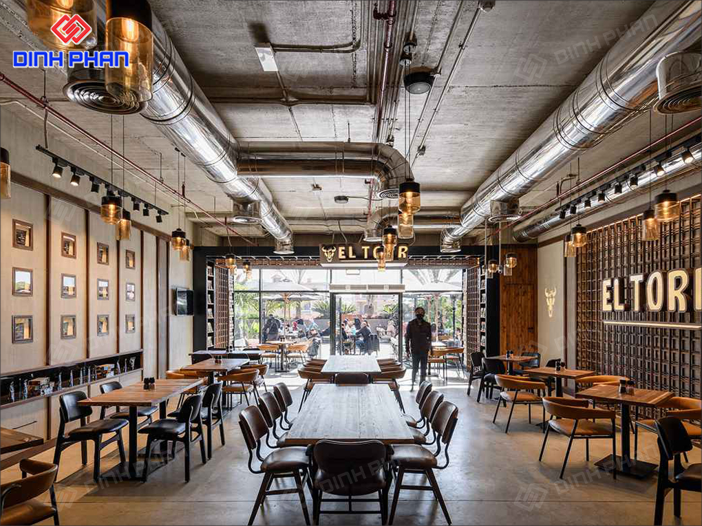 Thiết Kế Quán Cafe Industrial Phong Cách, Ấn Tượng