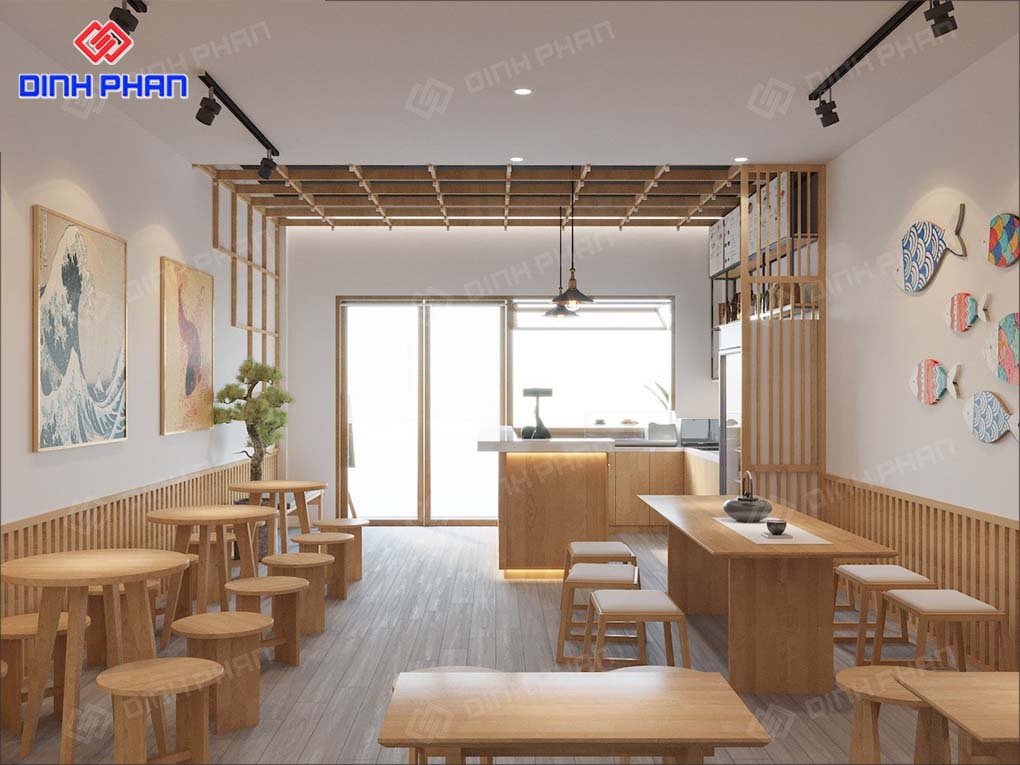 Thiết Kế Quán Cafe Phong Cách Nhật Bản Ấn Tượng, Thu Hút