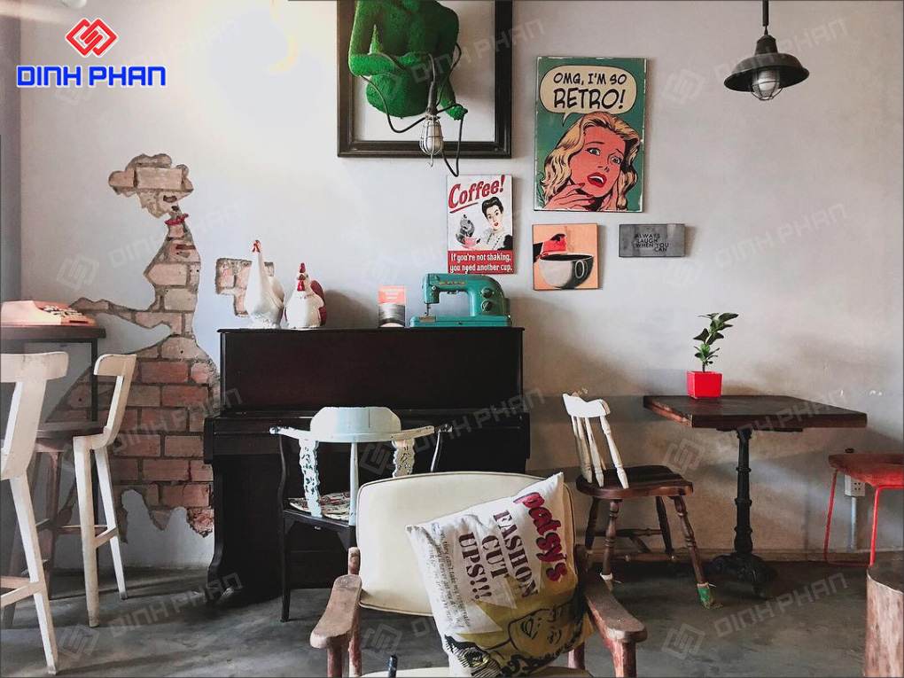 Thiết Kế Quán Cafe Retro - Tái Hiện Nét Đẹp Cổ Điển